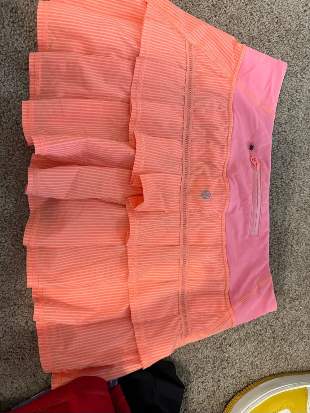 Pink/Orange Striped Lulu Skort